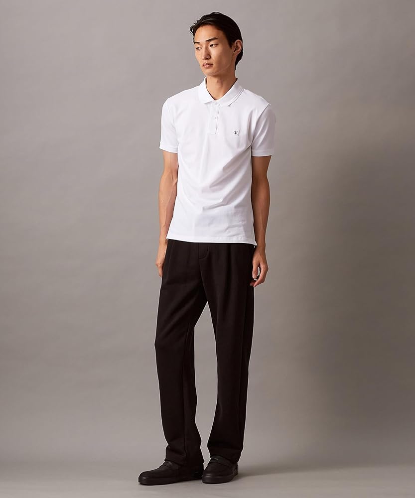 cK ホワイトカルバンクライン ポロシャツ 新品タグ付き Calvin Klein ポロシャツ クーリングポロシャツ メンズ